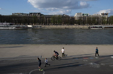 Public spaces in Paris are nearly empty, except for a few joggers and dog-walkers. In response to the global spread of the novel COVID-19 virus, the French government has imposed severe measures to st...