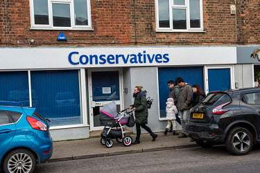 The Conservative Party offices in the old Fenland market town of Spalding. The MP for the area, Sir John Hayes, criticised the 'stunned hysteria' of an 'establishment elite' who had 'never before fail...