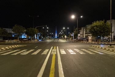 Deserted roads in the capital where a curfew is in place from 8pm to 6am, one of the measures introduced by the government to try and slow the spread of the coronavirus.