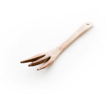 Morrocan wooden fork given as a present in a restaurant in Tanger, Morocco in 2017.