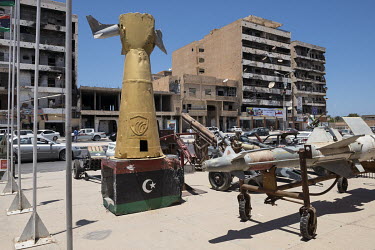 The Museum of the Revolution on Tripoli Street, the former front line between revolutionary forces and troops fighting for colonel Muammar Gaddafi.