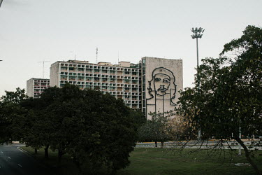 The Che Guevara relief sculpture in Plaza de la Revolucion (Revolution Square).