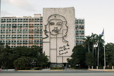 The Che Guevara relief sculpture in Plaza de la Revolucion (Revolution Square).