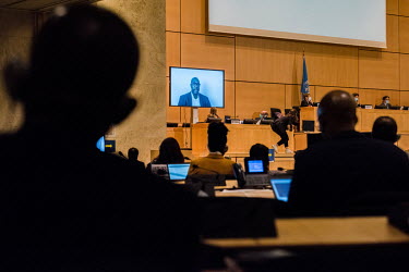 The brother of George Floyd, Philonese, speaking, via video link, to a special session of the UN Human Rights Council, an 'Urgent Debate' on 'Racism and Police Brutality': ''I'm asking you to help him...