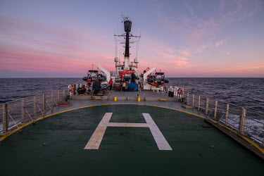 The Greenpeace vessel Arctic Sunrise approaches South Africa.