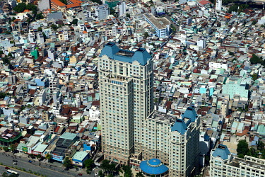 An aerial view of Ho Chi Min City.