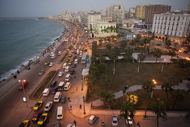 A view over Alexandria Bay, Midan Saad Zaghloul and the Corniche on the Mediterranean coast.