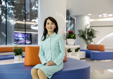 Jane Sun, chief executive officer of travel company Ctrip (part of the Trip.com Group Ltd.) at their headquarters in the Sky Soho building.