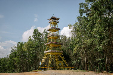 The Sudharmono Tower, part of Pemaluan village, which offers views over the site of the planned new Indonesian capital that is to replace Jakarta. The land is currently leased to Hutani Manuggal, a ti...