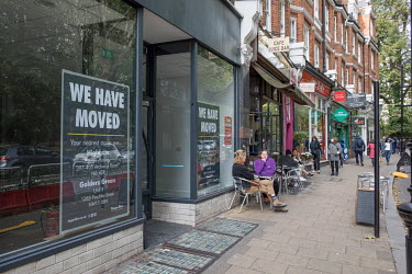 A branch of Iris, an upmarket boutique in Hampstead, that has closed as the British economy sinks into recession due to the coronavirus pandemic.
