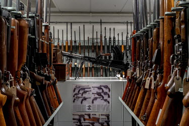 The Gun collection room at the National Ballistics Intelligence Service.