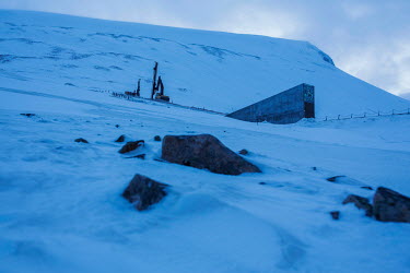 Machinery used for repairs and renovations at the Global Seed Vault where, in recent years, the main tunnel has experienced some flooding due to permafrost melt. Temperatures in this region are warmin...
