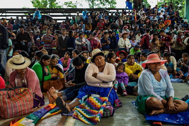 Cocaleros (coca leaf farmers) gather in a gymnasium to participate in a coca grower's congress. The region is the main production area for the coca used for the production of cocaine. Former President...
