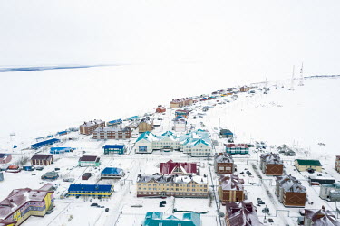 Panaevsk, a Nenets settlement in the tundra situated on the banks of the Ob River.