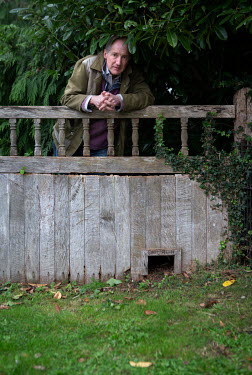 Chris Powles, the man behind the Kirtlington village 'Hedgehog Street', one a of many man-made routes built so the animals can negotiate human areas, looks for evidence of the animals in the village c...