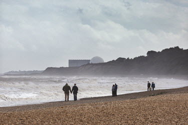 Sizewell Nuclear Power station viewed from Dunwich Beach.