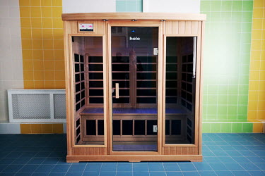 A sauna at the city-run Snejinka nursery (kindergarten).