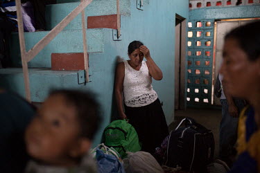 Families from La Trinidad are settled in Escuintla city's gym after being evacuated from their community. Originally from Huehuetenango, hundreds of families fled to Mexico in 1982 escaping state-repr...