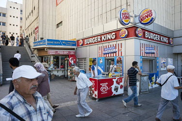 A Burger King fast food restaurant in the coastal city of Izmir.