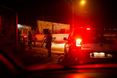 A police operation on the outskirts of Altamira.