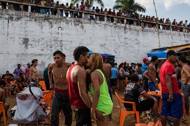 A party for the workers of Belo Monte dam on the river bank in Altamira. On the last weekend of the month, when the workers receive their salary, Altamira became a chaotic mess. With thousands of drun...