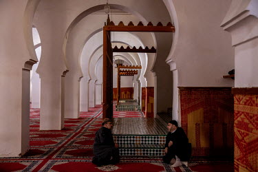 The Quaraouiyine Mosque, the oldest in the city (859 CE), and a major place of religious knowledge and teaching.