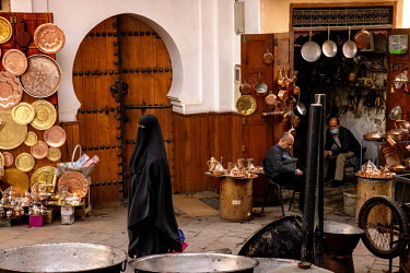 Copper merchants in the old medina.