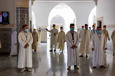 Students at the Mohammed VI Institute for the training of imams.