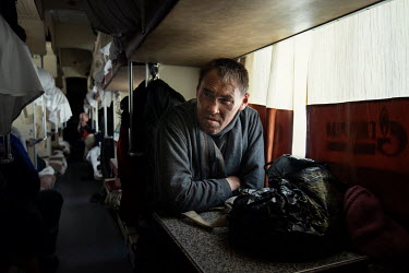 Andrey Seratetto, an indigenous Nenets man, travels back to his camp via the Obskaya-Bovanenkovo railway line which, as well as taking workers to the Gasprom Bovanenkovo gas field, gives free travel t...
