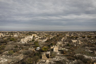 The city of Agdam which lay in ruins after nearly 30 years under the control of Armenian forces. Originally home to nearly 40,000 people the city was captured by Armenia in the first Nagorno Karabakh...