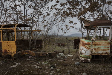 The destroyed and abandoned town of Fuzuli, once home to more than 26,000 people. The Fizuli region of Azerbaijan was occupied by Armenia in 1988 and was recaptured by the Azeris during the 2020 Nagor...
