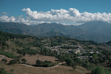 A view over Ayahualtempa where murderous attacks by the drug cartel Los Ardillos have left residents of the town, and near by communities, isolated and unable to safely travel outside of their village...