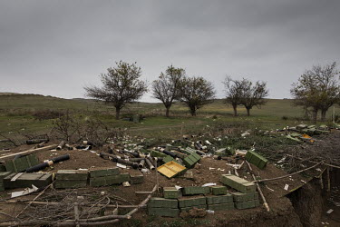 An abandoned Armenian base in Fuzuli, a region of Azerbaijan occupied by Armenia in 1988 which was recaptured by the Azeris during the 2020 Nagorno-Karabakh war.