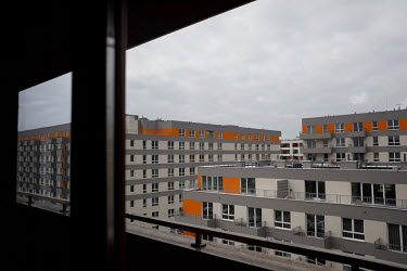 View from the room of Jeremi, 16, a secondary school student, who is at home during his online lessons. All lessons have been online since the pandemic began in March 2020. 'There's zero motivation, e...
