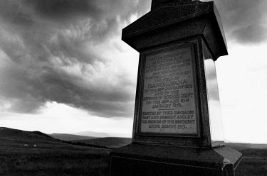 The memorial to the men from the 24th regiment who died during the Zulu Wars battles of Isandlwana and Rouke's Drift in 1879.