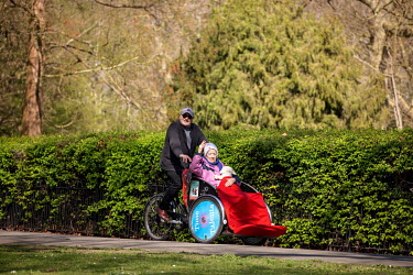 Doug, a volunteer for Cycling Without Age an organisation providing cycle rides for the elderly on specially designed trishaws, takes his mother Patricia for a ride around Southwark.