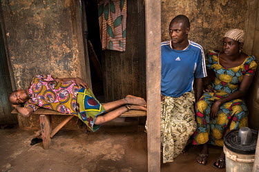 Patients at Oke Oloro where the shackling mental health patient's ankles is common practice. Traditional healer Sheu Saliu Ibrahim, who runs the clinic, uses herbal medicine and prayer to treat people...