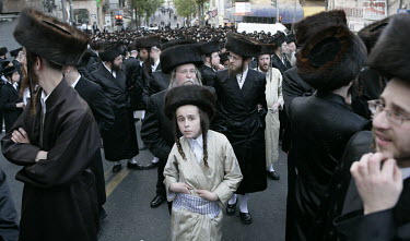 Orthodox Jews gather to celebrate Passover.