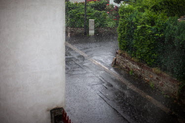 Pouring rain in Oberursel.