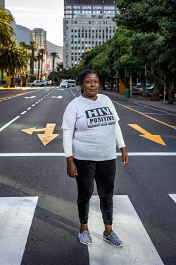 Norute Nobola (58) from Cape Town who is HIV positive. She has met Nelson Mandela and Barack Obama during her work as an activist campaigning for affordable access to antiretrovirals.