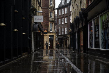 The streets are almost deserted during the United Kingdom's third lockdown as a variant of COVID-19 is causing increases in numbers of cases of coronavirus than in previous months.