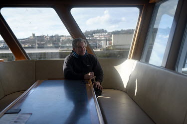 James Wilson, co-owner of Deepdock Ltd, on the company's trawler at Port Penrhyn. Deepdock have been harvesting mussels in the Menai Strait for sale into the EU since the 1990s but new, post-Brexit EU...