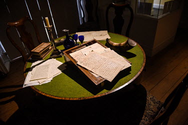 A reconstruction of the study of pioneering doctor and scientist Dr Edward Jenner is shown at Dr Jenner's House Museum. The museum where Dr Edward Jenner lived and worked is dedicated to the pioneer o...