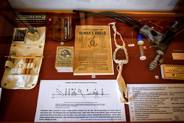 Smallpox vaccination instruments and techniques on display at Dr Jenner's House Museum. The museum where Dr Edward Jenner lived and worked is dedicated to the pioneer of the smallpox vaccination but l...