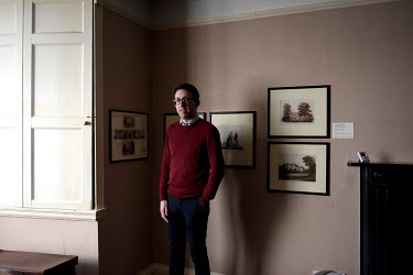 Museum Curator Owen Gower in Dr Jenner's House Museum. The museum where Dr Edward Jenner lived and worked is dedicated to the pioneer of the smallpox vaccination but like many small museums has suffer...