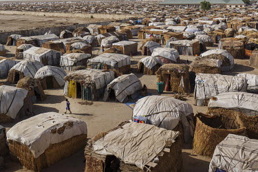 The â��International Camp' an IDP camp which shelters more than 100,000 people who have fled fighting between Boko Haram and the security forces.