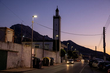 A mosque in the mainly Muslim district of Benzu near the border with Morocco.