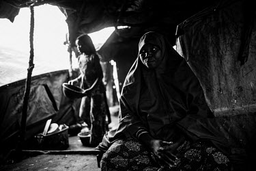 Falmata Bulamo, a women's representative at an IDP camp in Bama. She is one of the Mines Advisory Service's (MAG) trained focal points for landmine and explosive ordnance reports in the camp and is ve...