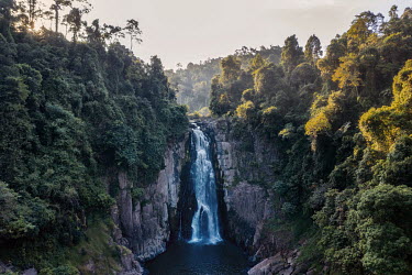 Haew Narok Waterfall, where several elephants fell to their death, in Khao Yai National Park.