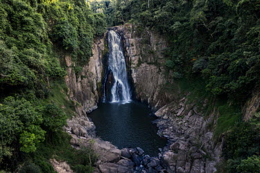 Haew Narok Waterfall, where several elephants fell to their death, in Khao Yai National Park.